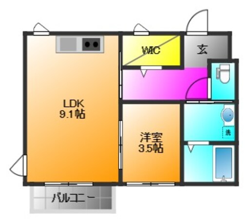 CREST　COURT花畑の物件間取画像